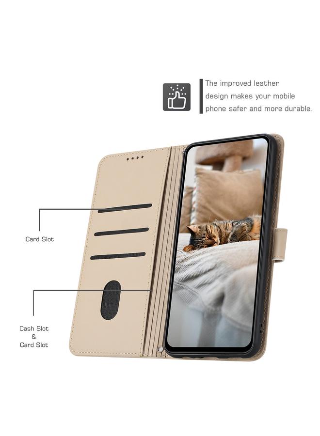 اس-توب جراب لهاتف Samsung Galaxy M35 5G، جراب جلدي منقوش عليه صورة قطة صغيرة مع حبل تعليق - Image 5