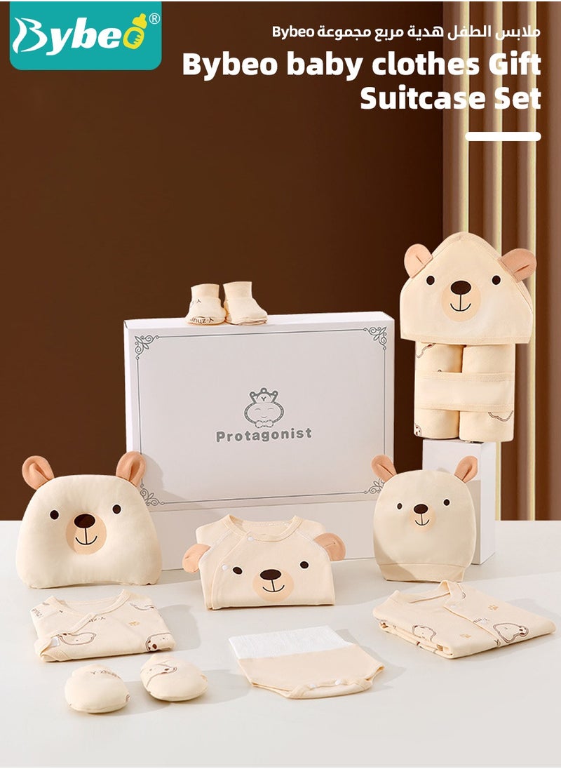 Bybeo 25PCS Newborn Baby Gift Set, Newborn Layette Gift Set for Boys and Girls, Babies Essential Clothes Accessories with Baby Blanket, 100% Premium Cotton, for Spring Summer Autumn Winter  - Image 5
