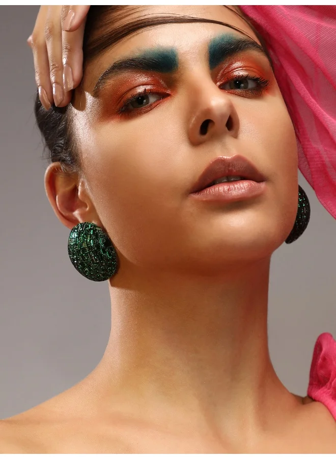 SOHI Mirror Artificial Stud Earring Jewellery