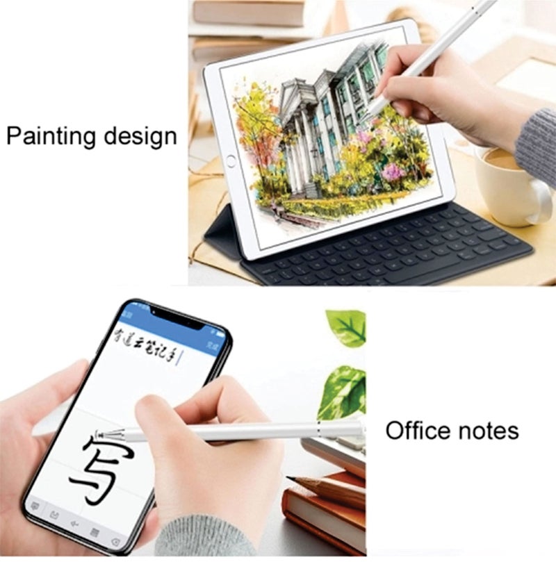 TANTRA Aluminium Universal Magnetic Disc Touch Stylus Touch Pen for Phones, Tables, PC, Laptops, Any Touch Screen - Silver, (Silver Stylus Touch Pen) - Image 5