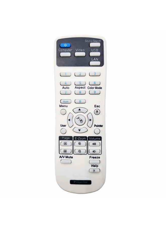 INTECHING 1547200 Projector Remote Control for Epson EB-1840W, EB-1850W, EB-1860, EB-1870, EB-1880, EB-420, EB-425W, EB-430, EB-435W, EB-470, EB-475W, EB-475Wi, EB-480, EB-480e, EB-480i, EB-485W - Image 1