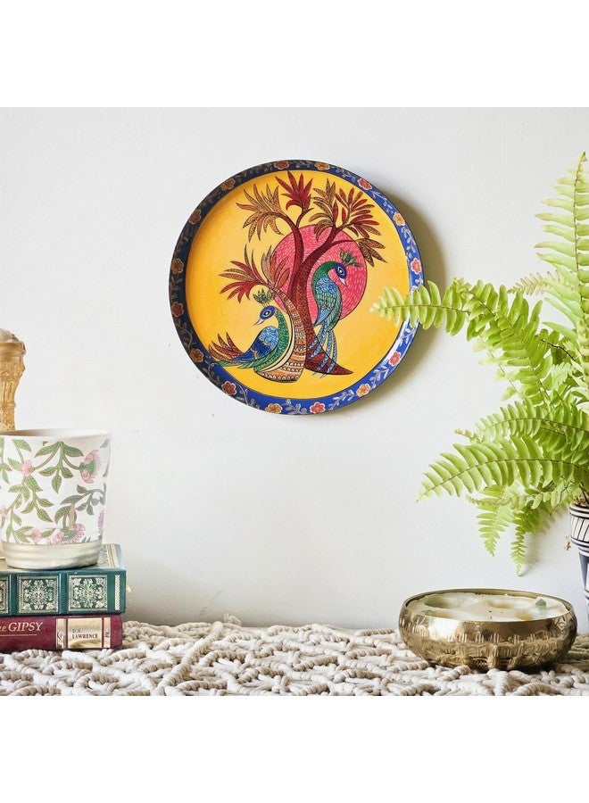 RITUALISTIC Gondh Single Wall Plate for Home Decoration with 10 Inch Stand | Wall Arts For Living Room, Bedroom and Office Decor | Aesthetic Room Decor Items | Wall Hanging Showpiece | Home Décor - Image 3