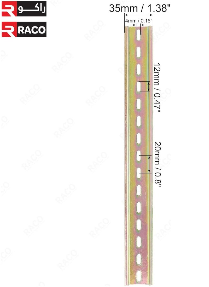 RACO - MCB Mounting: DB Rail DIN Rail Slotted Iron Mounting Guide - Image 1