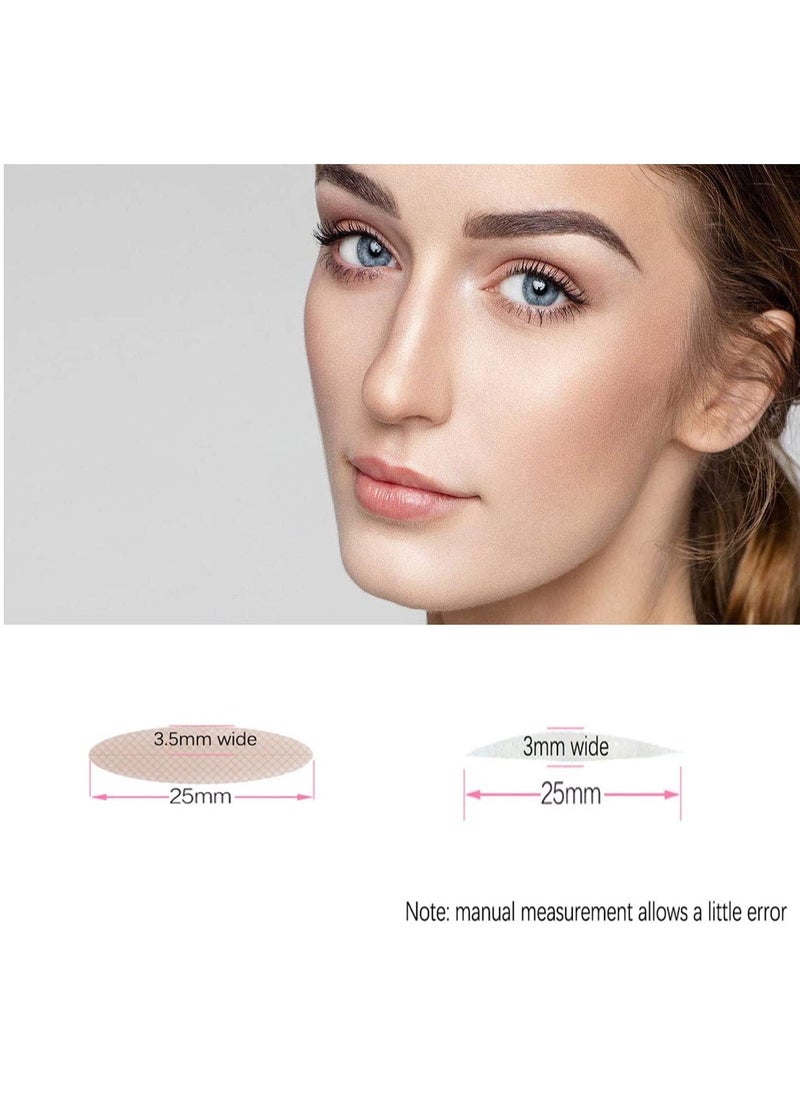 Double Eyelid Stickers 1200 Pairs One Side Natural Invisible Eyelid Tape Stickers Waterproof Breathable Self Adhesive Eye Lid Lift Strip for Uneven Mono and  Droopy Hooded Eyelids - Image 5