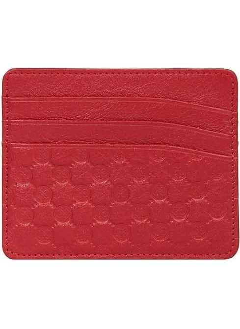 Cengiz Pakel Genuine Leather Card Holder 2465B-RED