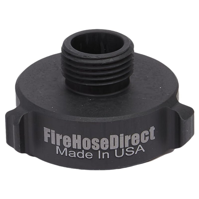 FireHoseDirect Aluminum 1 1/2" Female NPSH to Male Garden Hose Thread (GHT) Adapter - Image 1