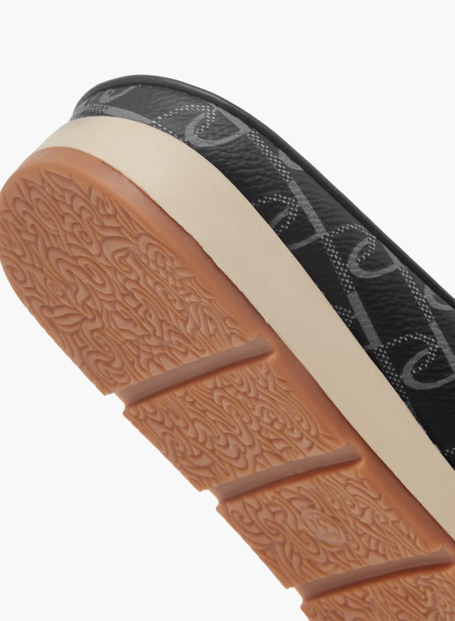 Paprika Women Monogram Print Slip-On Mules  - Image 5