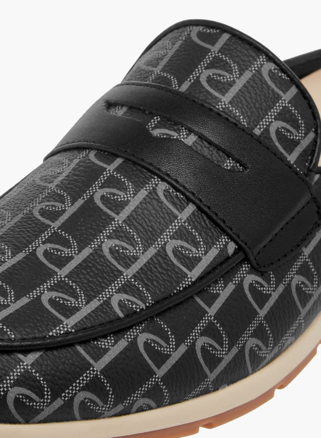 Paprika Women Monogram Print Slip-On Mules  - Image 4