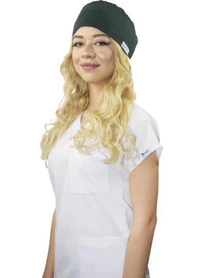 Nur Medikal Giyim Nur Medical Clothing Duckhead Green Doctor Nurse Hospital Medical Surgical Cap  - Image 1