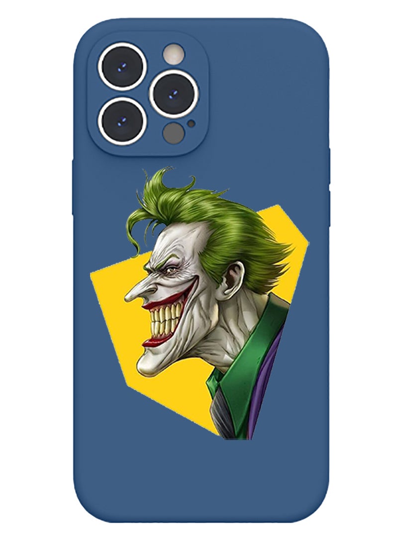 Theodor Protective Slim Fit Case Liquid Silicone Cover with Full Body Protection Anti-Scratch Shockproof Case For iPhone 14 Pro Max Blue  - Keep your head up copy - Image 1