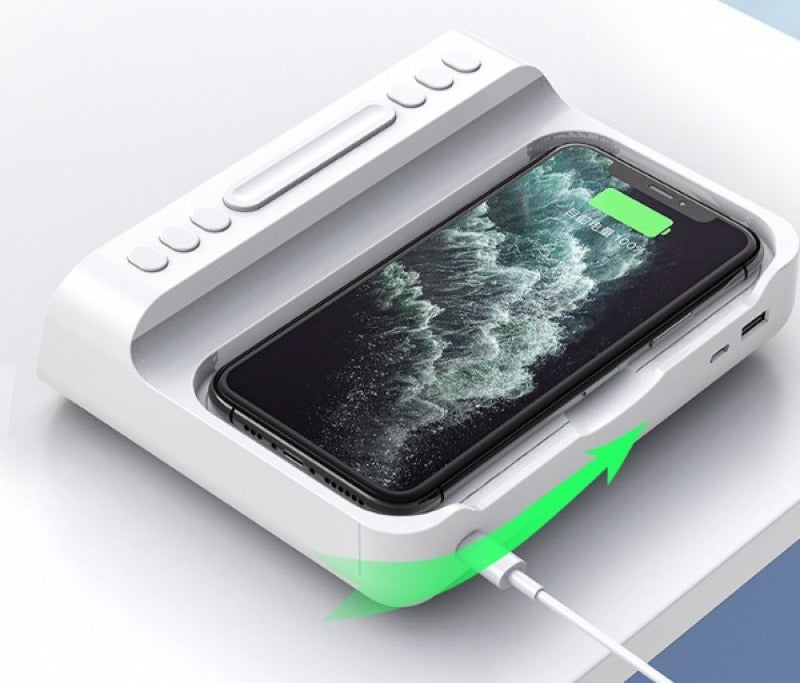 Digital Alarm Clock with Wireless Charger - Image 3