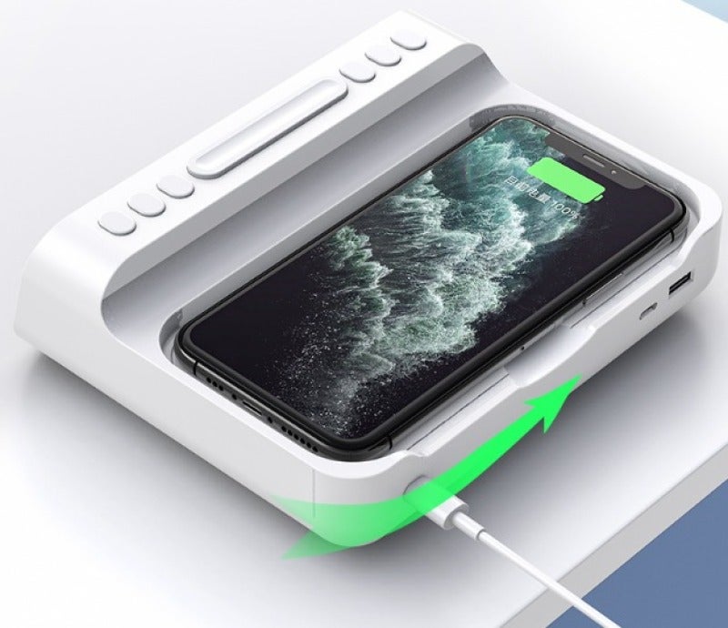 Digital Alarm Clock with Wireless Charger - Image 2
