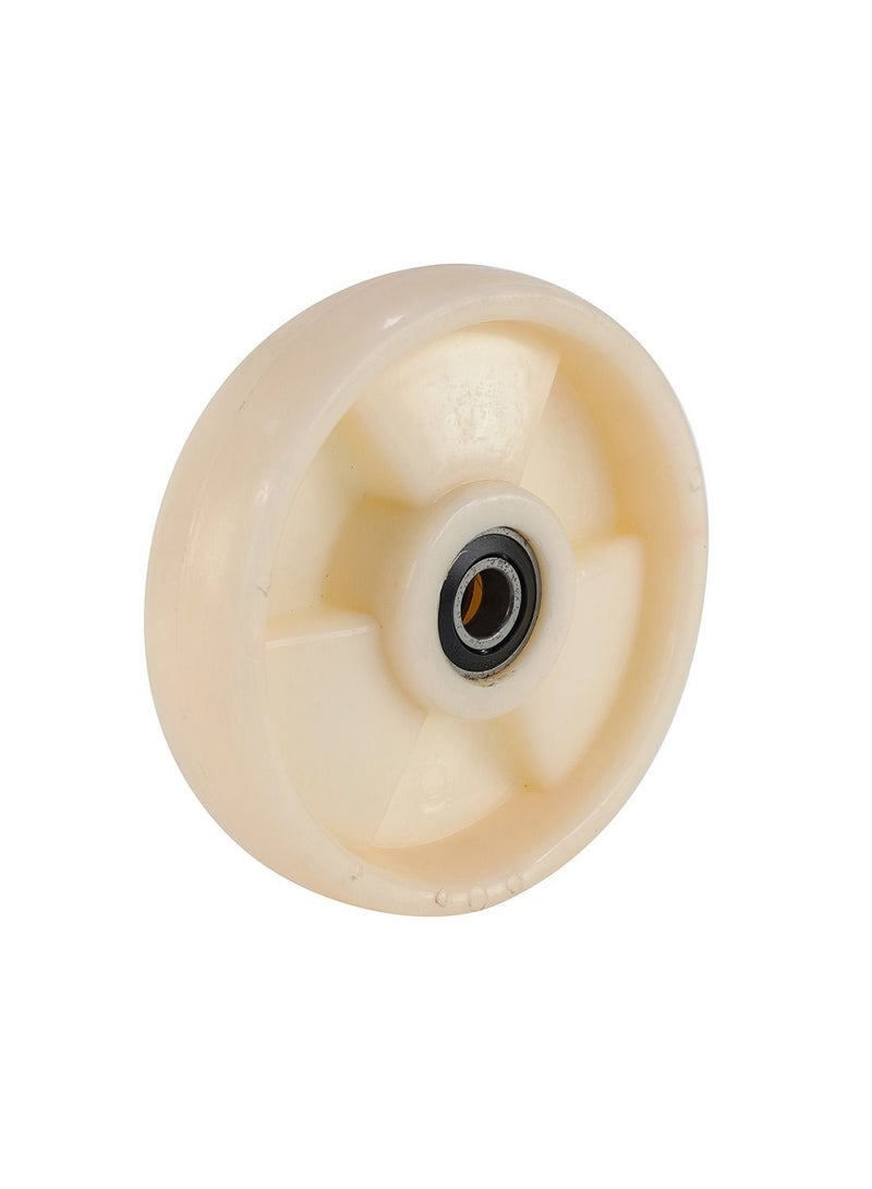 بي إم بي تولز عجلة أمامية لمنصة نقل هيدروليكية 200x50مم - العجلة فقط، مصنوعة من بولي بروبيلين (PP) متين، قدرة تحمل 800 كجم - مناسبة لرافعات المنصات والبكرات الصناعية - Image 1