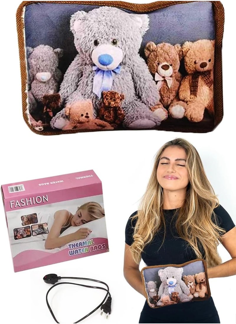 ADAK Electric Heating Pad, Gel Thermal Bag for Pain Relief, Ideal for Cramps, Neck, and Shoulder Pain, Hot Water Bottle Pouch, Available in Assorted Designs & Colors.  - Image 1