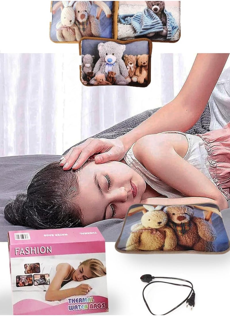 ADAK Electric Heating Pad, Gel Thermal Bag for Pain Relief, Ideal for Cramps, Neck, and Shoulder Pain, Hot Water Bottle Pouch, Available in Assorted Designs & Colors.  - Image 4