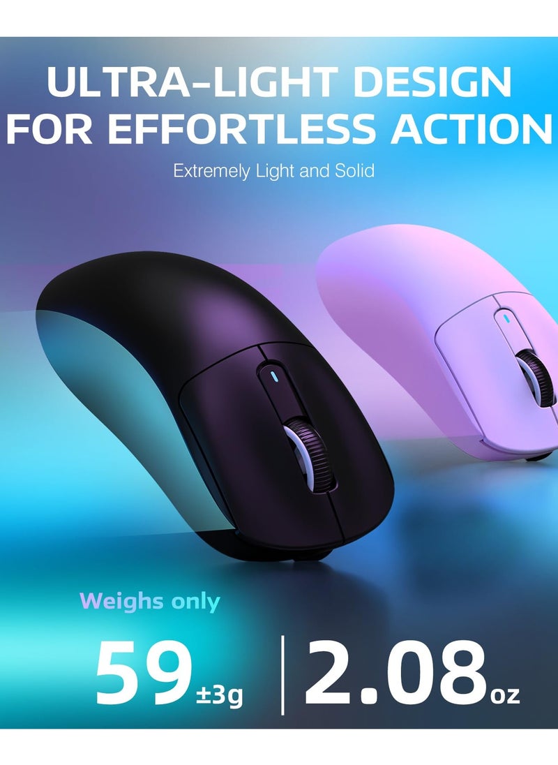 Attack Shark - X3PRO 4K/8K Lightweight Wireless Gaming Mouse with Tri-Mode(Wired/2.4GHz/BT),PAW3395 Optical Sensor,26K DPI,Kailh GM8.0 Switch,Long Battery,7 Buttons for PC/Laptop/Win/Mac - Image 1