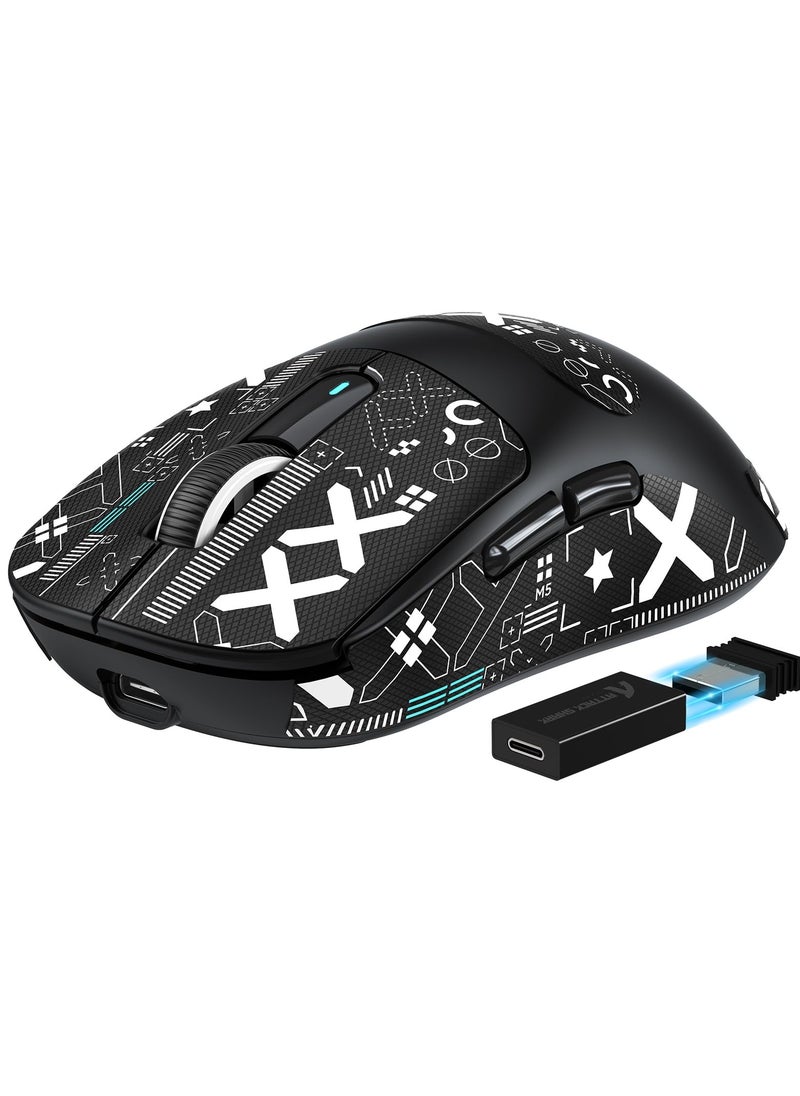 Attack Shark - X3PRO 4K/8K Lightweight Wireless Gaming Mouse with Tri-Mode(Wired/2.4GHz/BT),PAW3395 Optical Sensor,26K DPI,Kailh GM8.0 Switch,Long Battery,7 Buttons for PC/Laptop/Win/Mac - Image 1