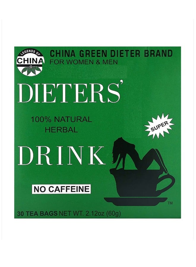 Uncle Lee's Tea Dieter's 100% Natural Herbal Drink No Caffeine 30 Tea Bags 2.12 oz (60 g) - Image 1