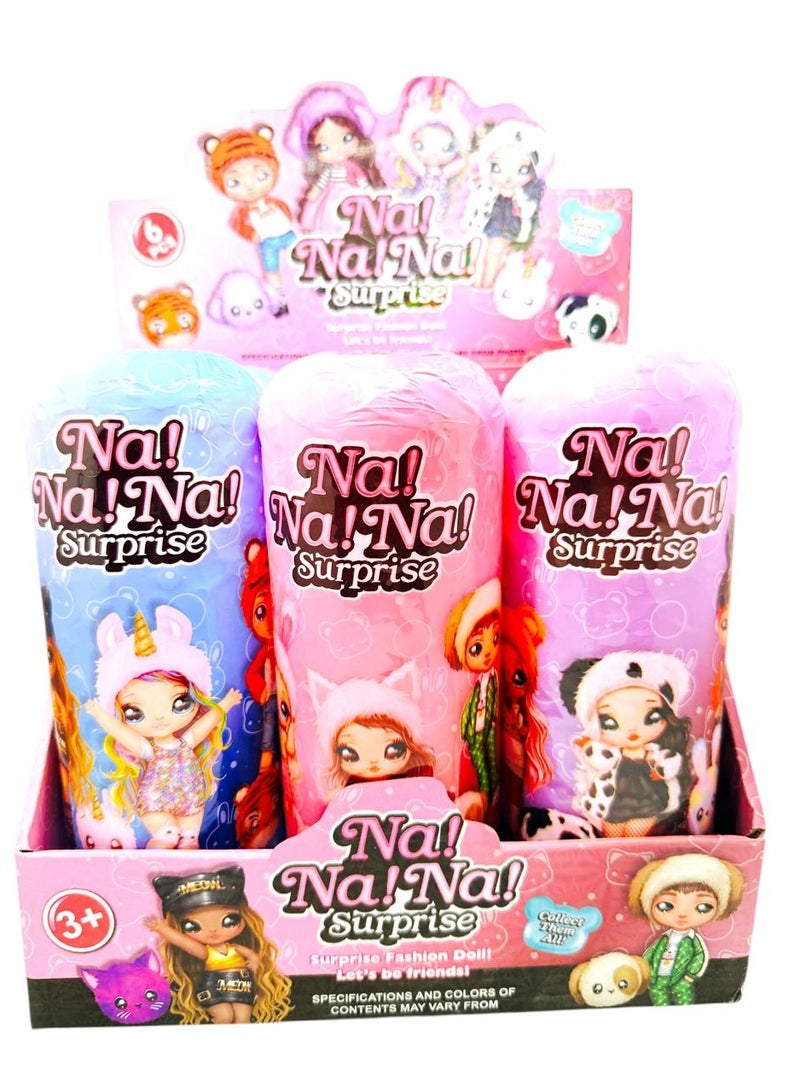 The perfect companion doll set for your child in a world of imagination. One piece inside each colorful cylindrical package, a soft and wonderfully detailed fashion doll awaits you, accompanied by stylish accessories and charming surprises that add a touch of excitement. These dolls feature unique designs and attractive personalities.
