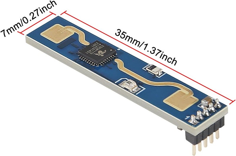 UMLIFE وحدة رادار استشعار حالة وجود الإنسان الذكي 2PCS LD2410BP لحام 5V ميني 24G - Image 3