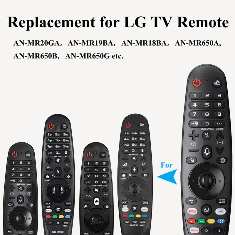 MYHGRC Voice Magic TV Remote for LG Smart TV 2019-2021 AKB75855501 Replace LG Magic Remote Control AN-MR20GA AN-MR19BA with Pointer Function - Image 2