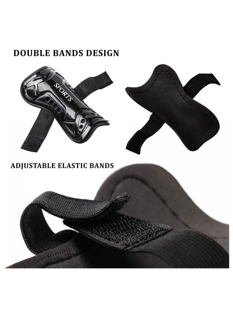 Generic Football Shin Guards, 2 Pair Soccer Guards with Socks for Kids Youth, Lightweight Breathable Calf  Ankle Protective Gear Pads Equipment 6-15 Years Teenagers - Image 5