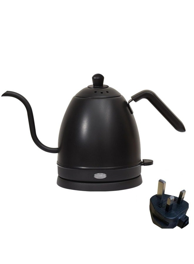 جيجيرو غلاية كهربائية، غلاية، غلاية كهربائية ذات عنق إوزة مع تحكم رقمي في درجة الحرارة، حماية من الغليان الجاف، 800 مل، لون أسود - Image 1