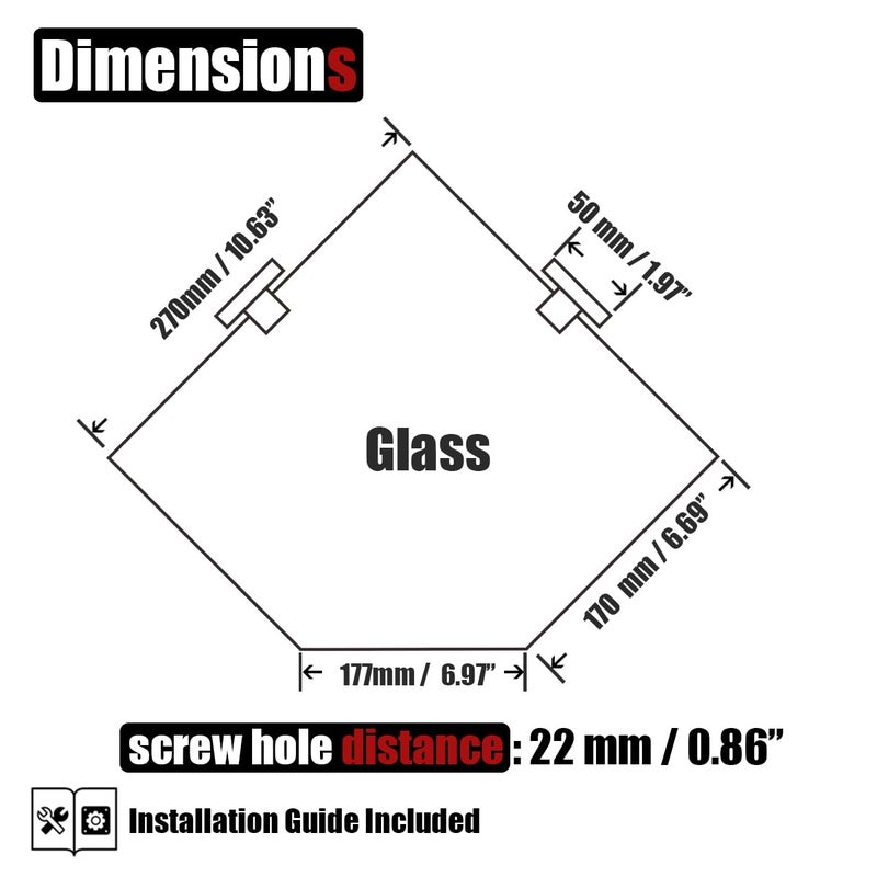 Jqk Corner Glass Shelf  Brushed Gold Bathroom 304 Stainless Steel Shower Triangle Floating Wall Shelf  10 X 10 Tempered Glass  2 Pack Tgs290L10-Bg-P2 - Image 2