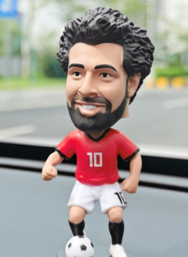 EBMINI Creative Shaking Head Football Star Doll Car Ornament 