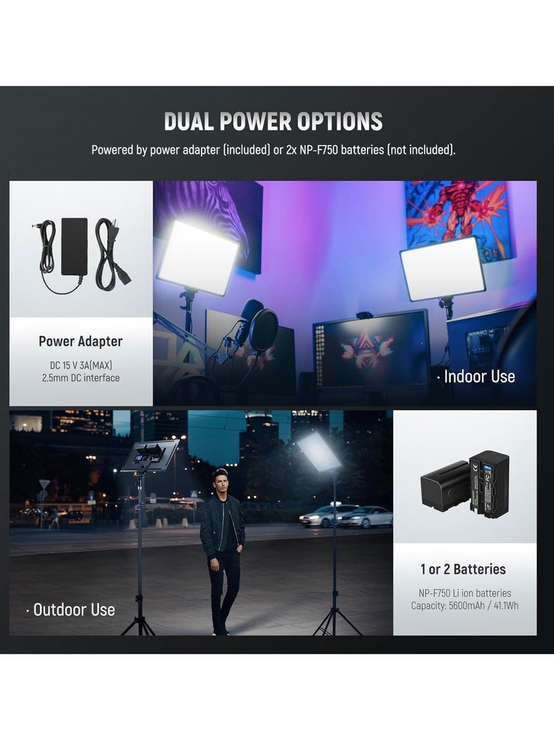 Xria SL-288ARC Ultra-thin Soft Panel LED Light With LCD Display and Remote Controller for Video Live Streaming and Photography - Image 5