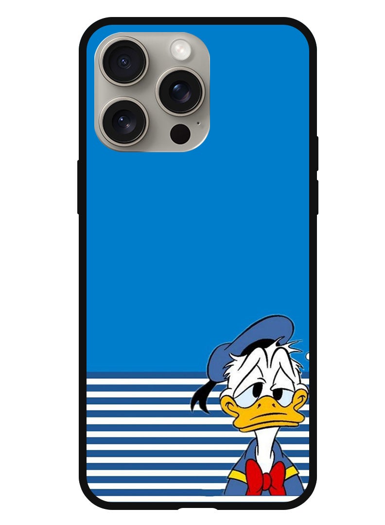 Theodor Protective Case Anti Scratch Shock Proof Bumper Cover For iPhone 15 Pro Max Sad Donald  - Image 1