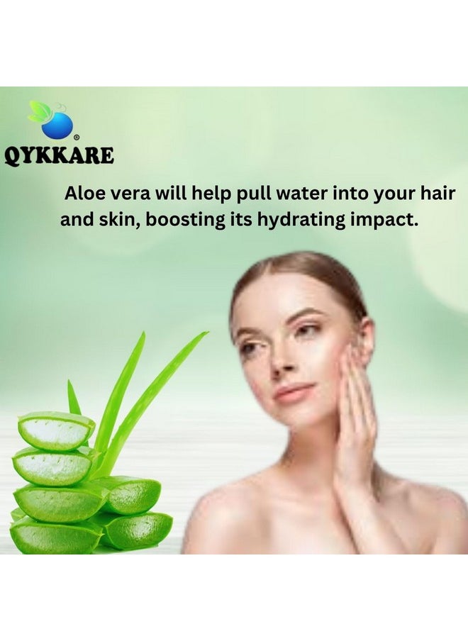 QYKKARE Premium Aloe Vera Powder For Face Skin And Hair Pack Of 2 (200 Gm), Aloe Barbadensis  - Image 5