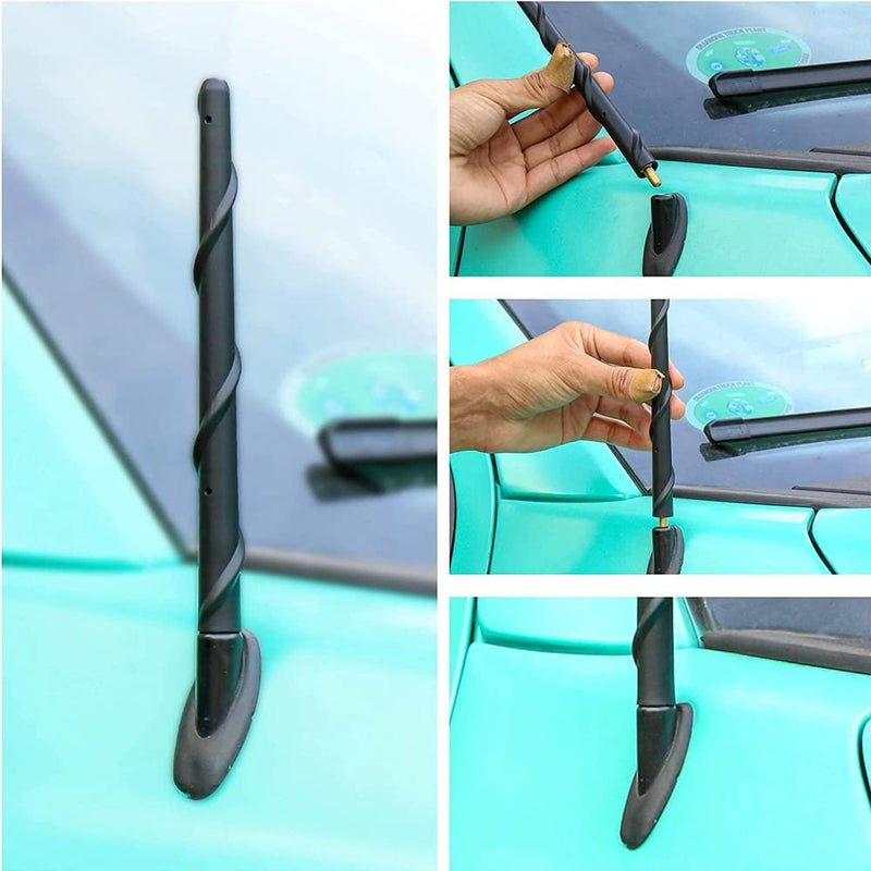 BASIKER Antenna for Toyota Tundra Tacoma FJ Cruiser 1995-2025, Toyota Tundra Tacoma Accessories, 7 Inch Short FJ Cruiser Antenna Replacement Upgrade Car AM FM Radio Reception - Image 5