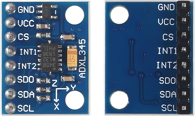 AITIAO 4PCS GY-291 ADXL345 3-Axis Digital Acceleration of Gravity Tilt Sensor Module IIC/SPI Transmission Compatible with Raspberry Pi(Welded) - Image 3