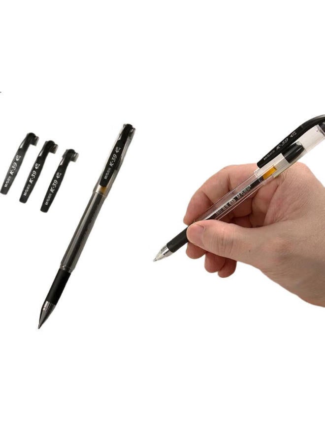 M.G Chenguang (M&G) Stationery, Pull-Cap 0.7 Gel Pen, Student Black Pen, Carbon Pen, Large Stroke Signature Pen, Business Office Pen, Bullet Tip, Calligraphy Pen, Quick-Drying Ink Pen, Black, 12 Pens/Box, K39 - Image 3