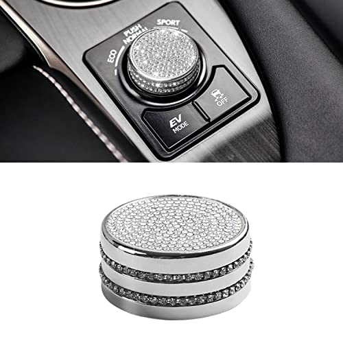 CUCHIYUN Bling Car Accessory Variable Speed ECO Sport knob Bling Crystal Decals Cover Driving Mode Select Switch Knob Cover Compatible with Lexus Accessories RX NX - Image 1