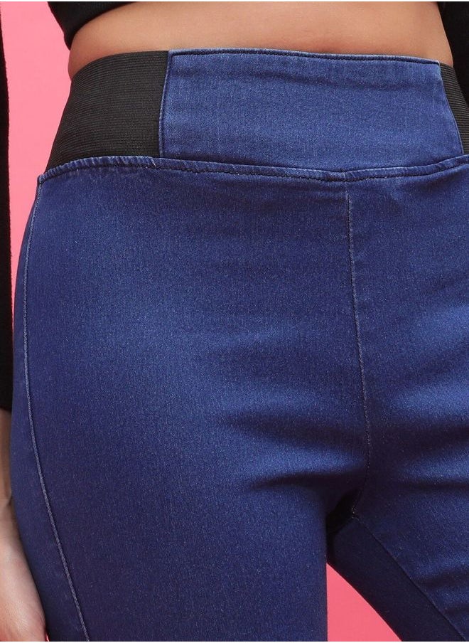 Freehand - Women Super Skinny Solid High-Rise Denim Jeggings - Image 1