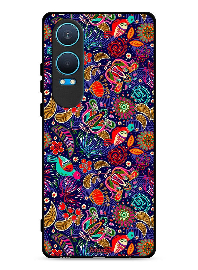 Tolwak OnePlus Nord CE4 Lite 5G Protective Case Cover Pattern Colorful Birds Leaf Flowers - Image 1