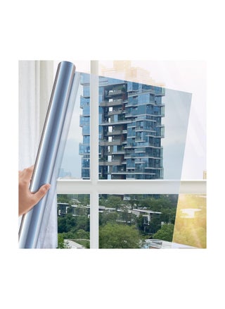 One Way Window Film Privacy Reflective, Silvery Mirror One Way Clear, , Sun Block Reflective Heat Control Anti Glare Static Cling Mirror Window Film(50*100cm) - pzsku/Z25B3135377654E4808B2Z/45/_/1713358003/96e932e2-72d9-45e7-8fd9-1fa102fd5523