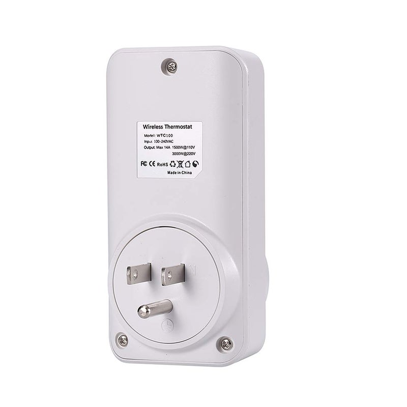 DIGITEN WTC100 Wireless Thermostat Outlet Digital Temperature Controller Plug-in Thermostat Cooling&Heating Remote Control Build-in Temp Sensor Greenhouse Thermostat Reptile Temperature Controller - Image 4