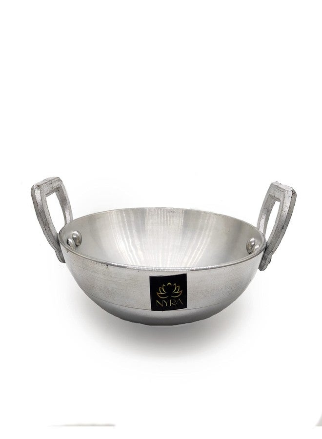 NYRA® Aluminium Mini Karahi for Deep Frying, Sautéing, Tadka Purpose for use in Home, Kitchen, Restaurant,etc (500 ML X 5.5 CM Height X 17 CM Diameter) - Image 1