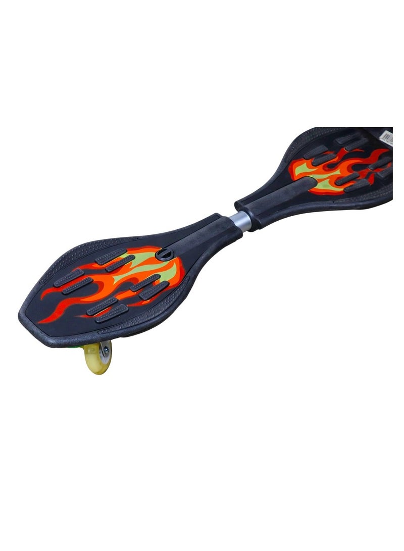 Caster Ripstick Wave Skateboard - Black Fire - RG-17