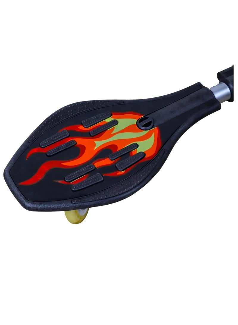 Caster Ripstick Wave Skateboard - Black Fire - RG-17