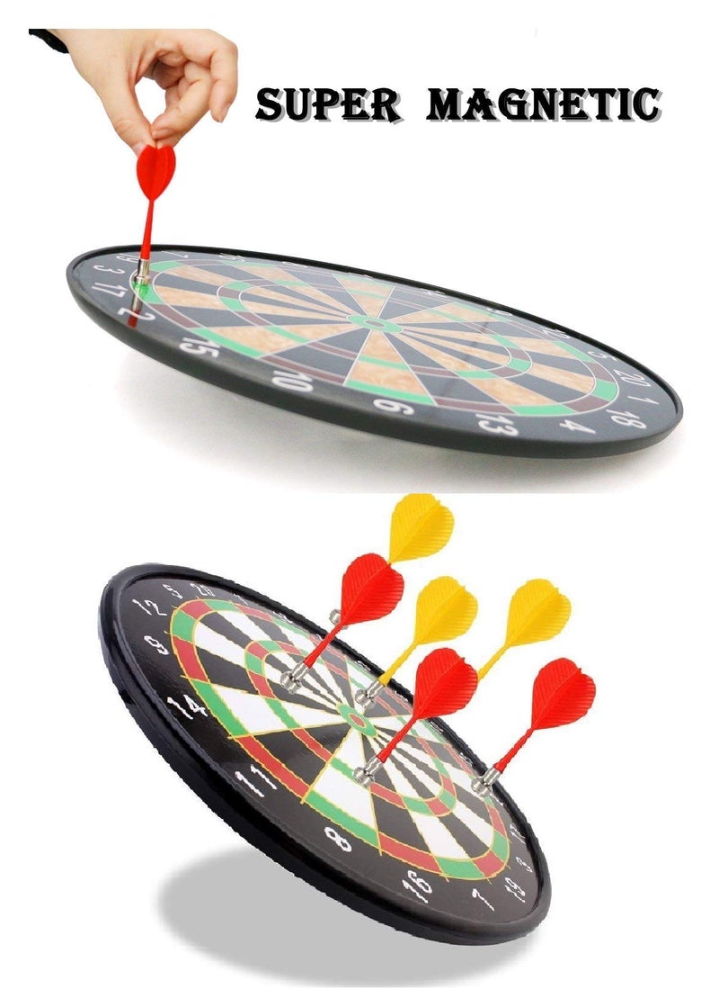 Famous Quality 17 Dartboard Kit - 6 Soft Darts,Family Fun Games,Birthday/Christmas Gifts for Children Adults 17-inch Multi Color - Image 4