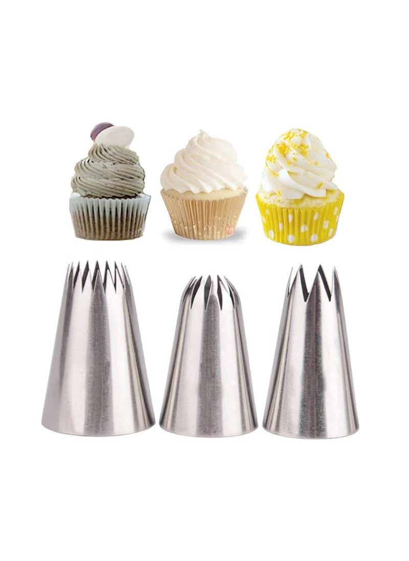 S.B. ANJALI SHALU BHAI SB ANJALI SHALU BHAI 5pcs Russian Tulip Icing Piping Nozzles Cake Decoration 3 Big Russian Nozzle Heavy Duty Tips Cooking for Cup Cake Muffin Cake Icing Piping and Decoration  - Image 5