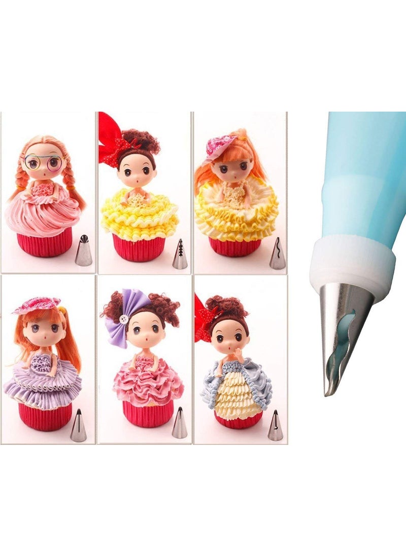S.B. ANJALI SHALU BHAI SB ANJALI SHALU BHAI 5pcs Russian Tulip Icing Piping Nozzles Cake Decoration 3 Big Russian Nozzle Heavy Duty Tips Cooking for Cup Cake Muffin Cake Icing Piping and Decoration  - Image 4