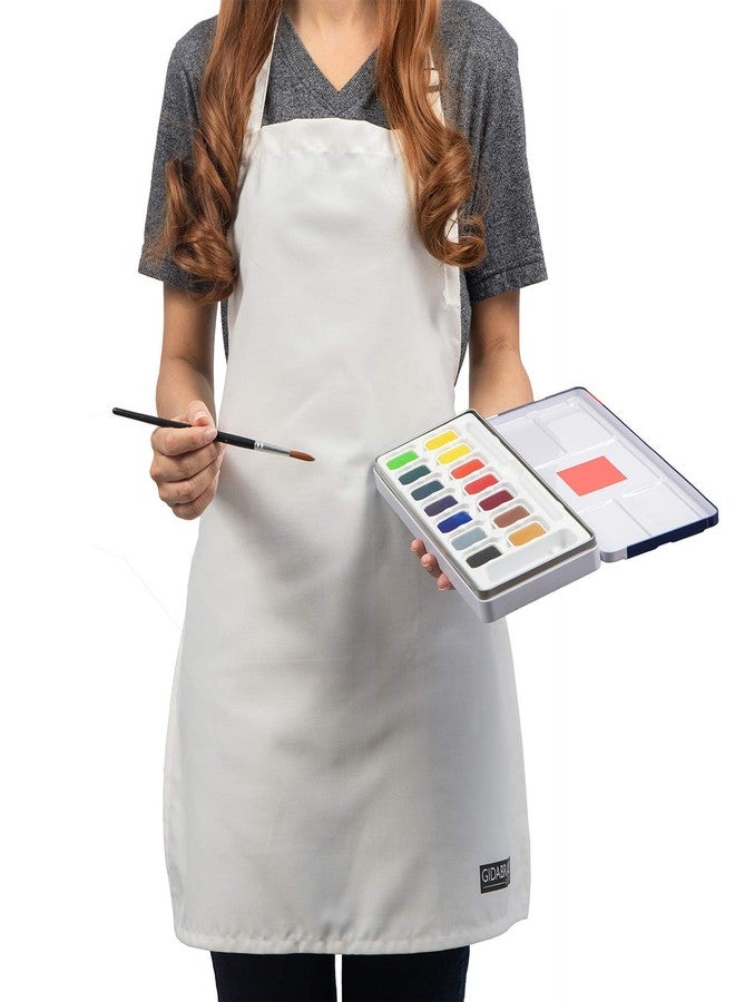 GIDABRAND White Aprons for Kids – Chef & Art Apron for Children – Ideal Child Apron for Cooking, Baking, Painting or Decorating Party - Baking Wear for 5-12 Year Olds (White, 3) - Image 4