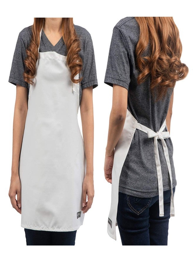 GIDABRAND White Aprons for Kids – Chef & Art Apron for Children – Ideal Child Apron for Cooking, Baking, Painting or Decorating Party - Baking Wear for 5-12 Year Olds (White, 3) - Image 2
