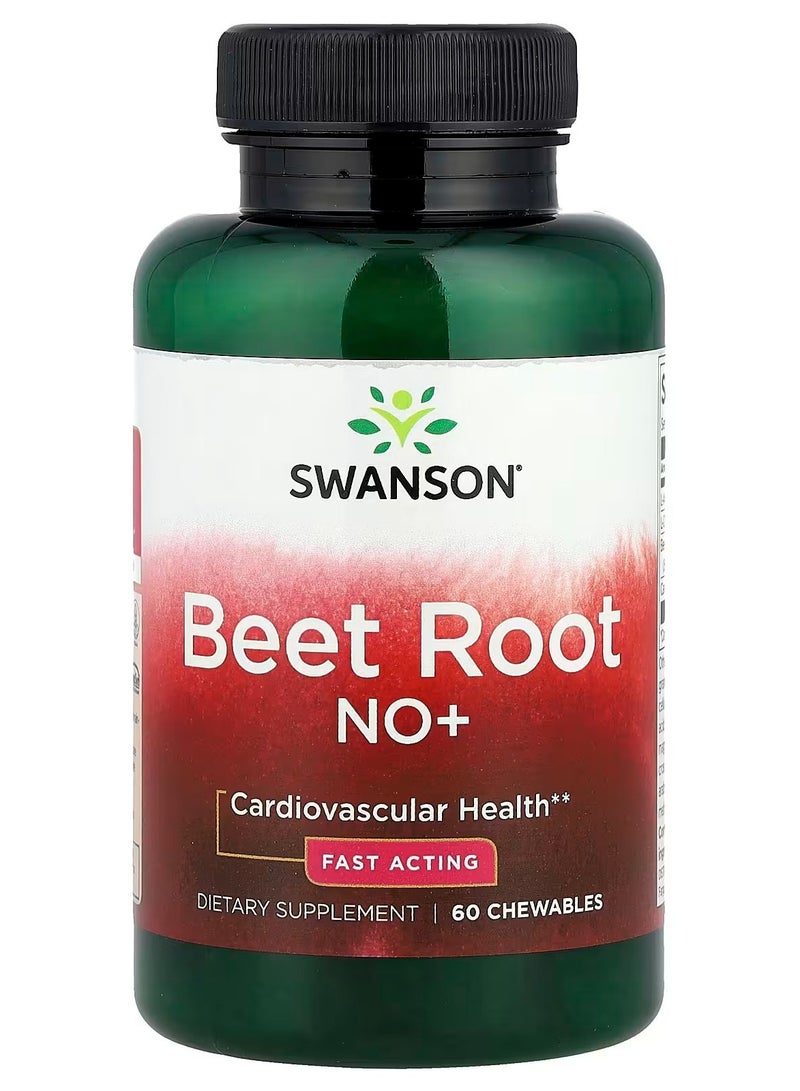 Swanson, Beet Root NO+, 60 Chewables