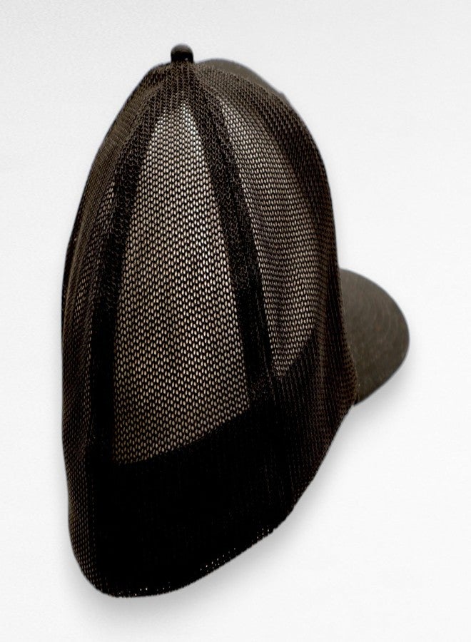 Buc-ee's قبعة بيسبول سوداء كلاسيكية أصلية من Buc-ee's بشعار مطرز - قبعة بيسبول سوداء شبكية قابلة للتهوية للجنسين (كبير - كبير جدًا) - Image 2